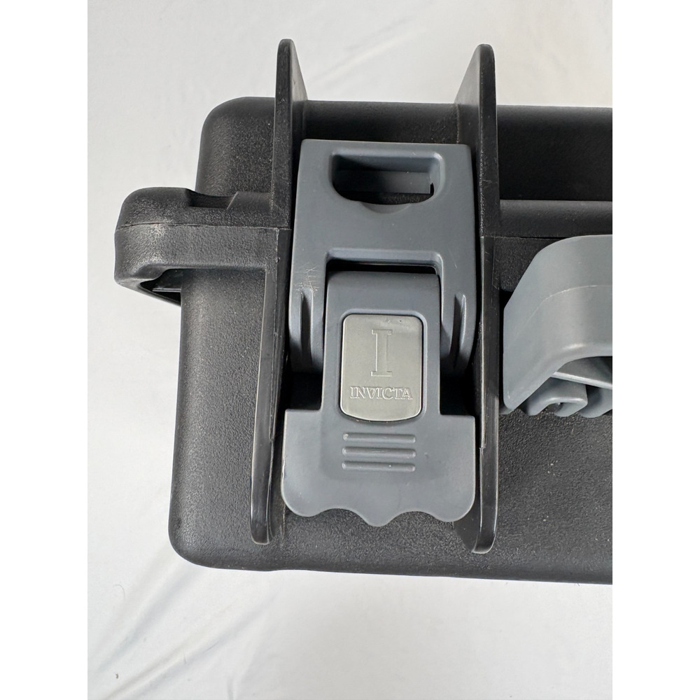 Invicta Gray Watch Storage Box Case Plastic Foam Organizer 8-Slot Hard Shell - Picture 4 of 16
